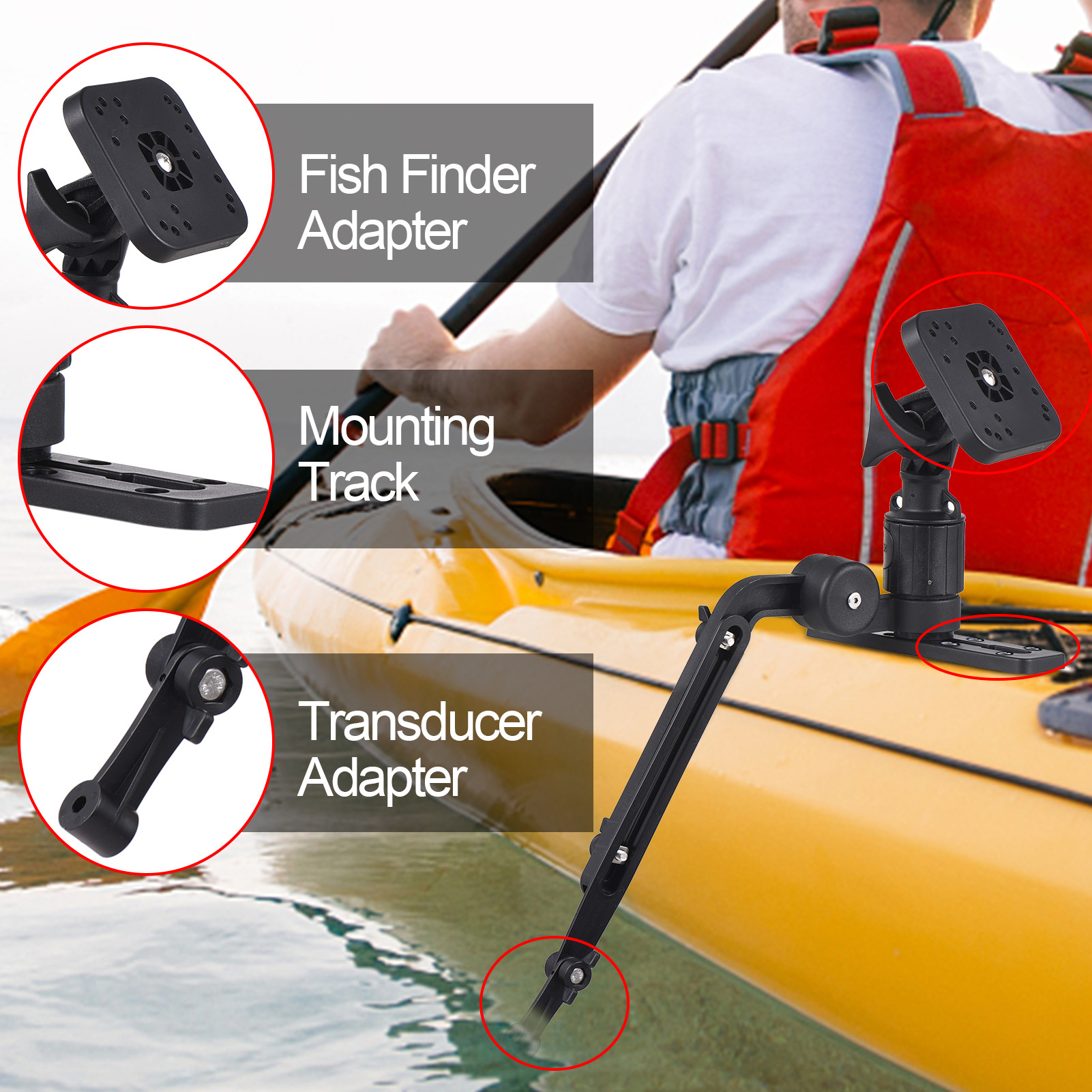 Kayak Fish Finder Mounting Pla – обзор и цена Fishing Kayak Fish Finder Mount