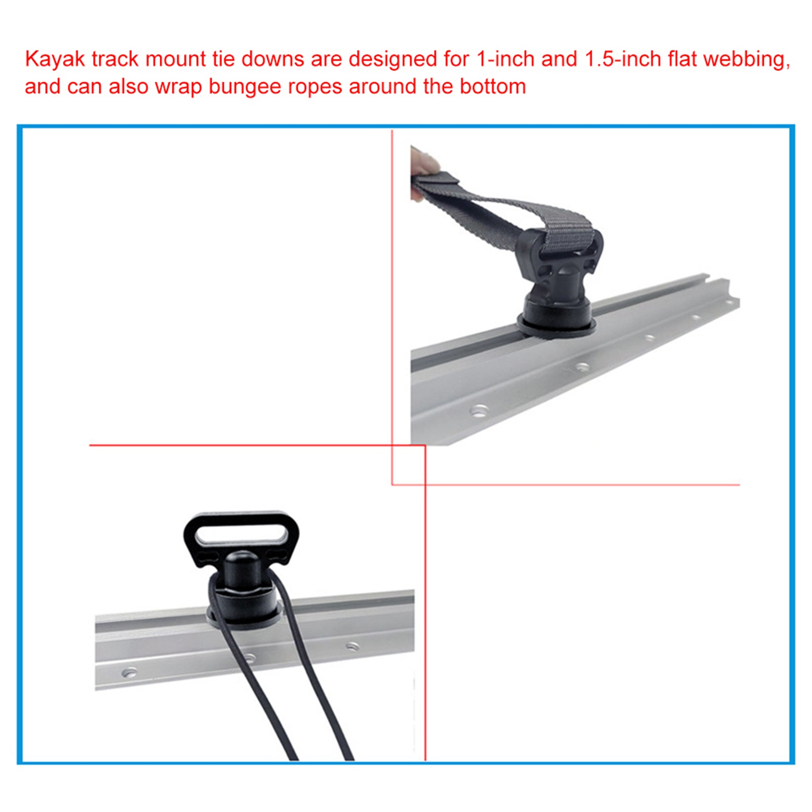 4pcs Kayak Track Mount Vertica – обзор и цена Fishing Kayak Crate