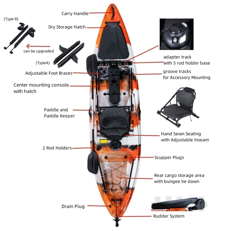 LSF One Person One Seating 13F – обзор и цена Fishing Kayak Sit In