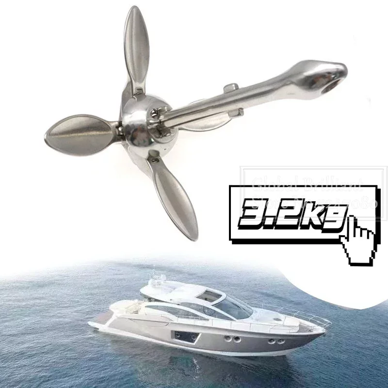 3.2KG/4KG Boat Stainless Steel – обзор и цена Fishing Kayak Anchor