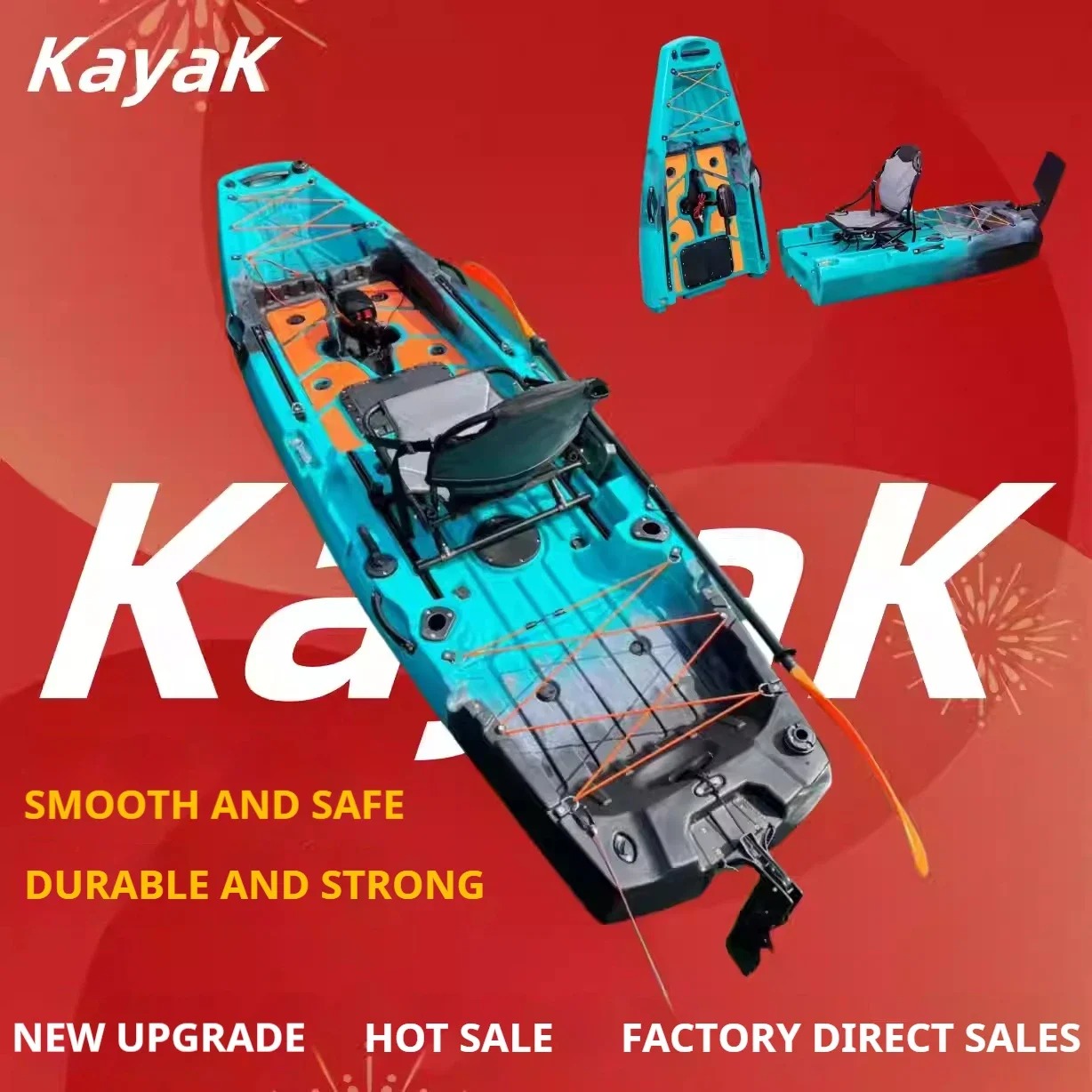 LLDPE Modular Kayak Canoe w/Pe – обзор и цена Fishing Kayak Pedal Drive