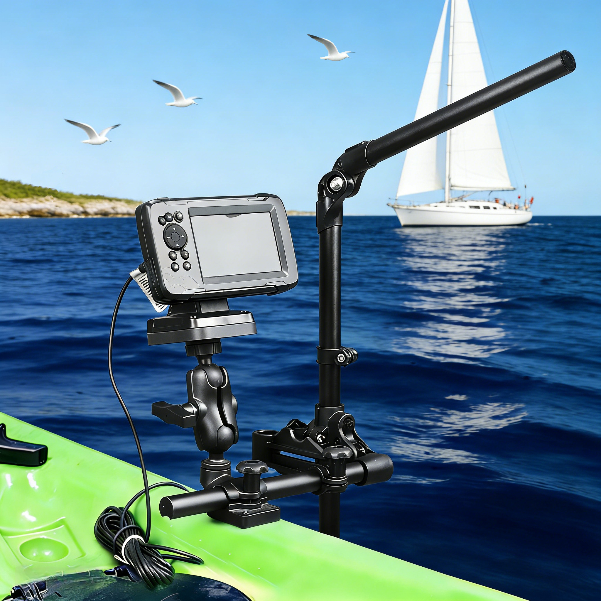VIN Mounts Universal Sonar Fis – обзор и цена Fishing Kayak Fish Finder Mount