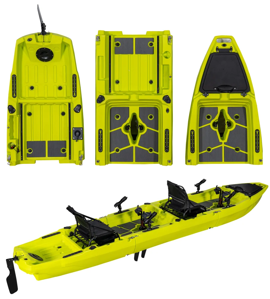 14 FT 3 Section Detachable Sol – обзор и цена Fishing Kayak Pedal Drive