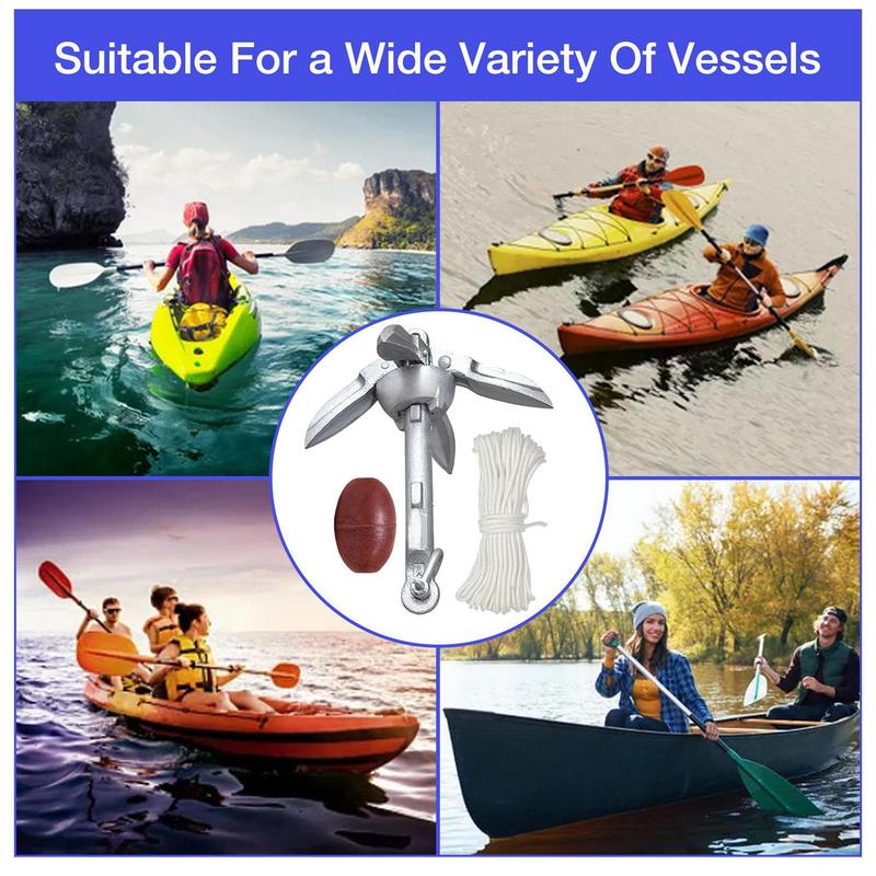 Canoe Anchoring Compact Kayak  – обзор и цена Fishing Kayak Anchor