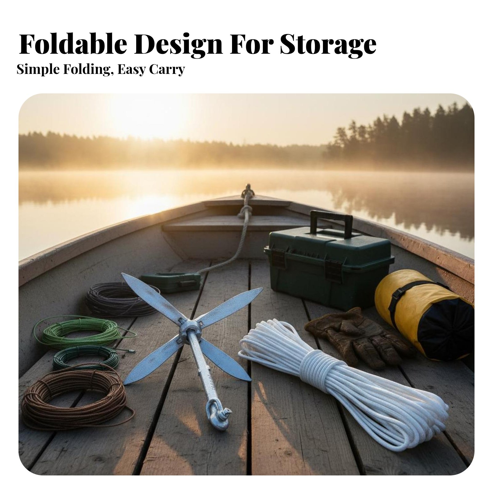 Lotus Anchor Foldable Carbon S – обзор и цена Fishing Kayak Anchor