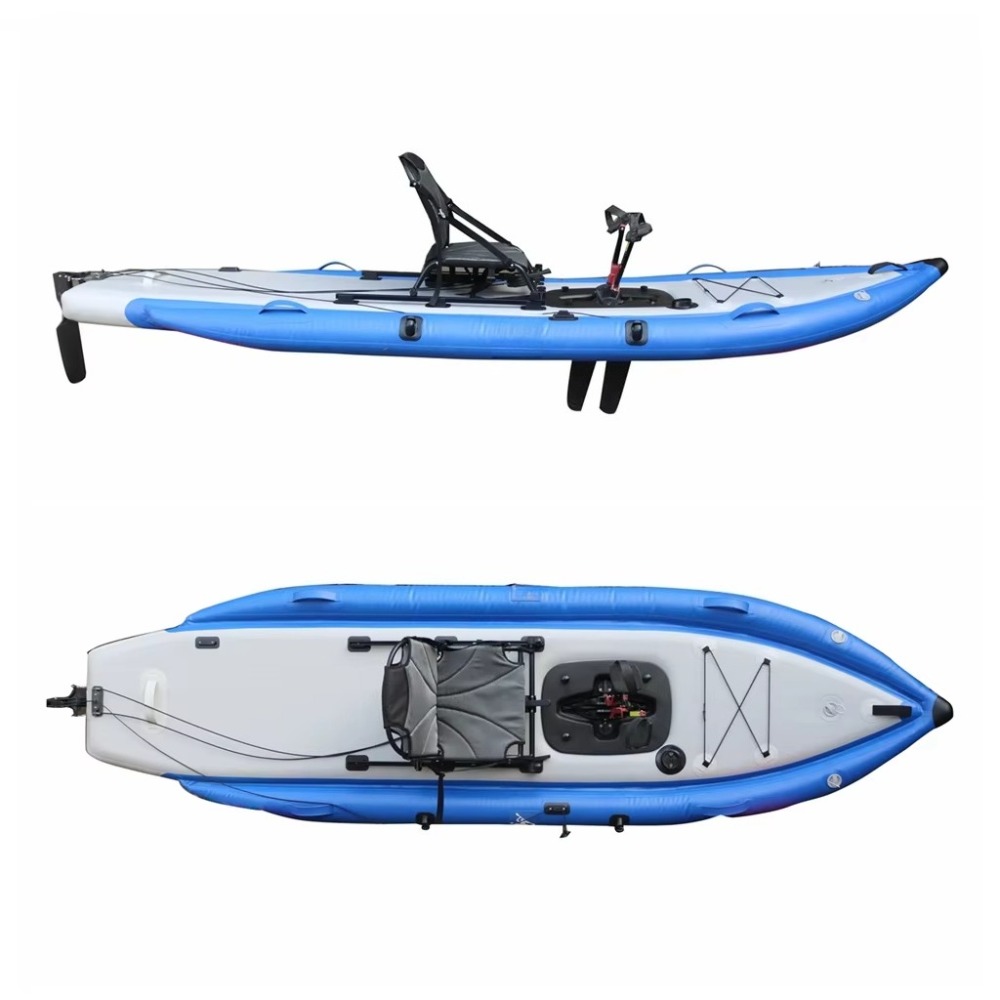 12ft Single Sit-On-Top Inflata – обзор и цена Fishing Kayak Sit In