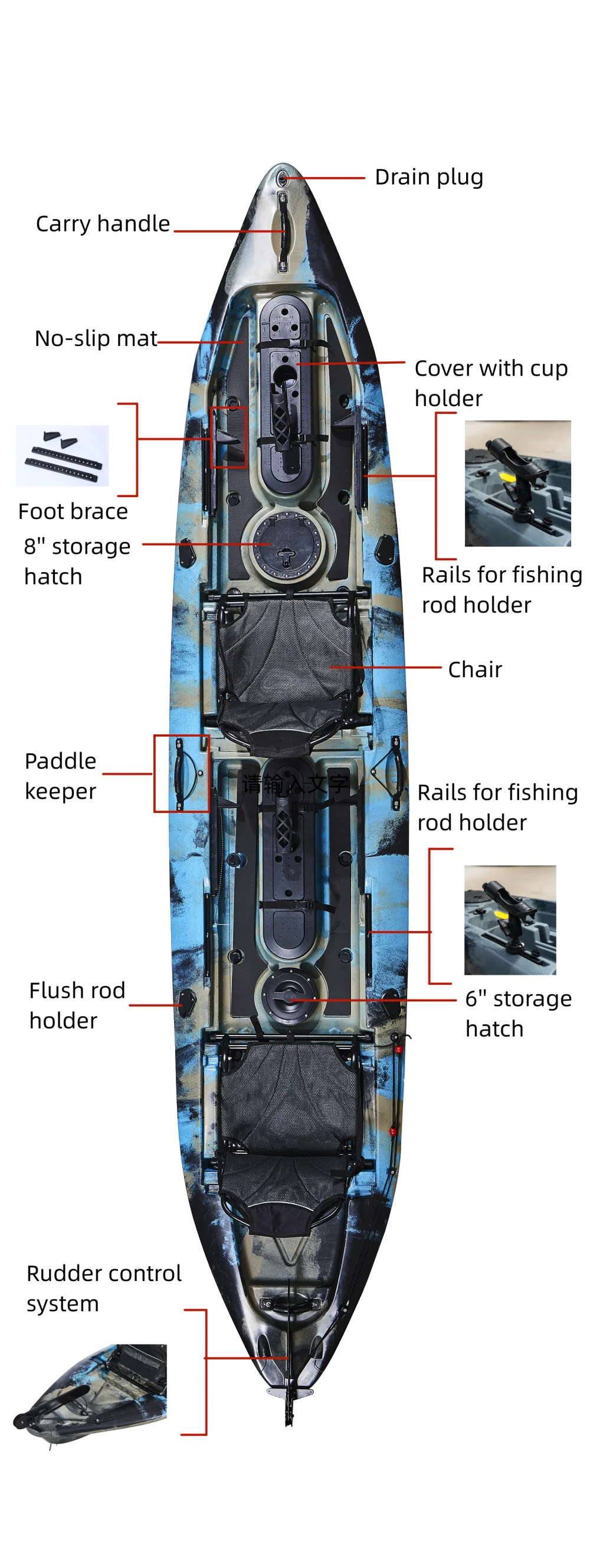 Wholesale 2-Person Plastic Kay – обзор и цена Fishing Kayak Paddle