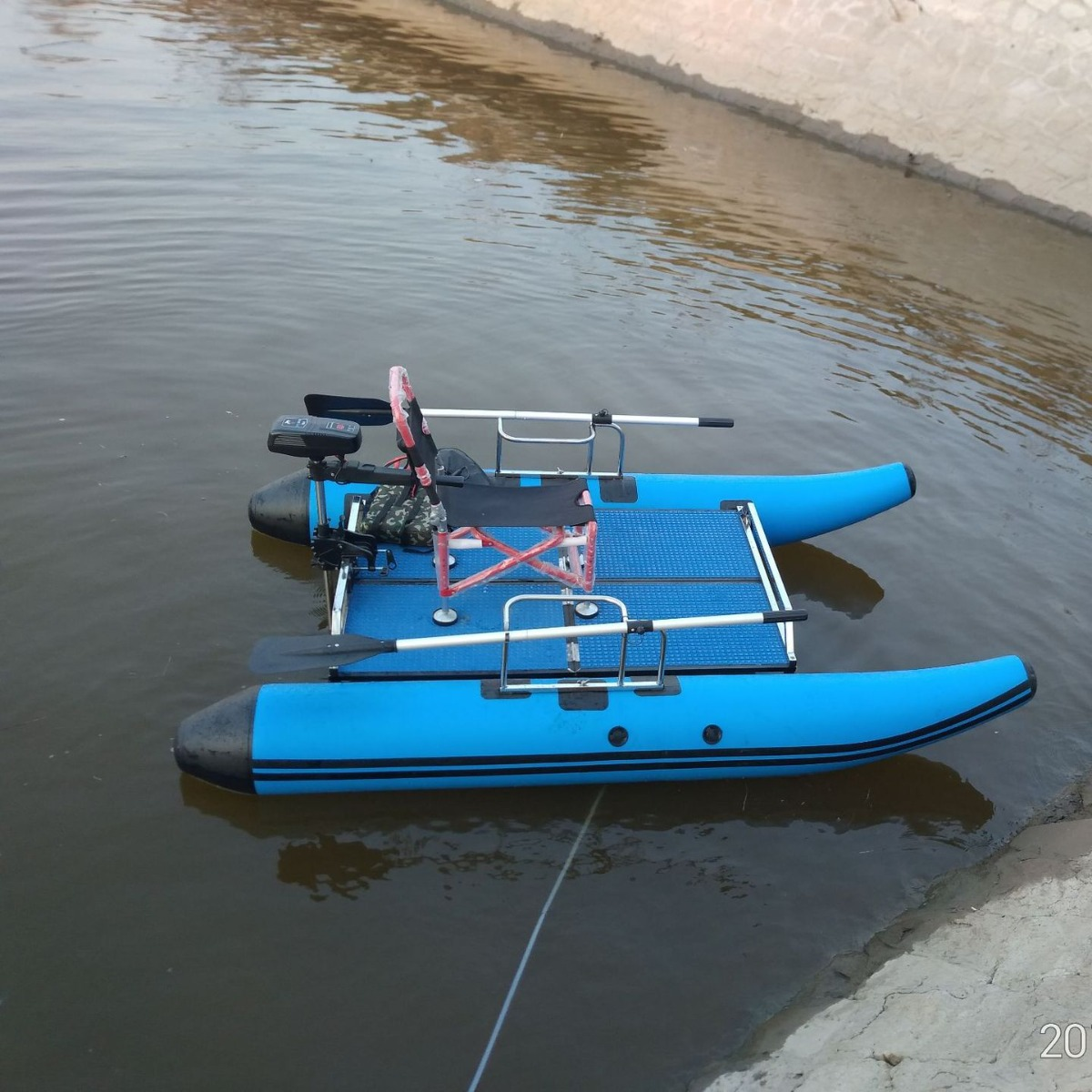 Catamaran Luya boat/raft fishi – обзор и цена Fishing Kayak Pedal Drive