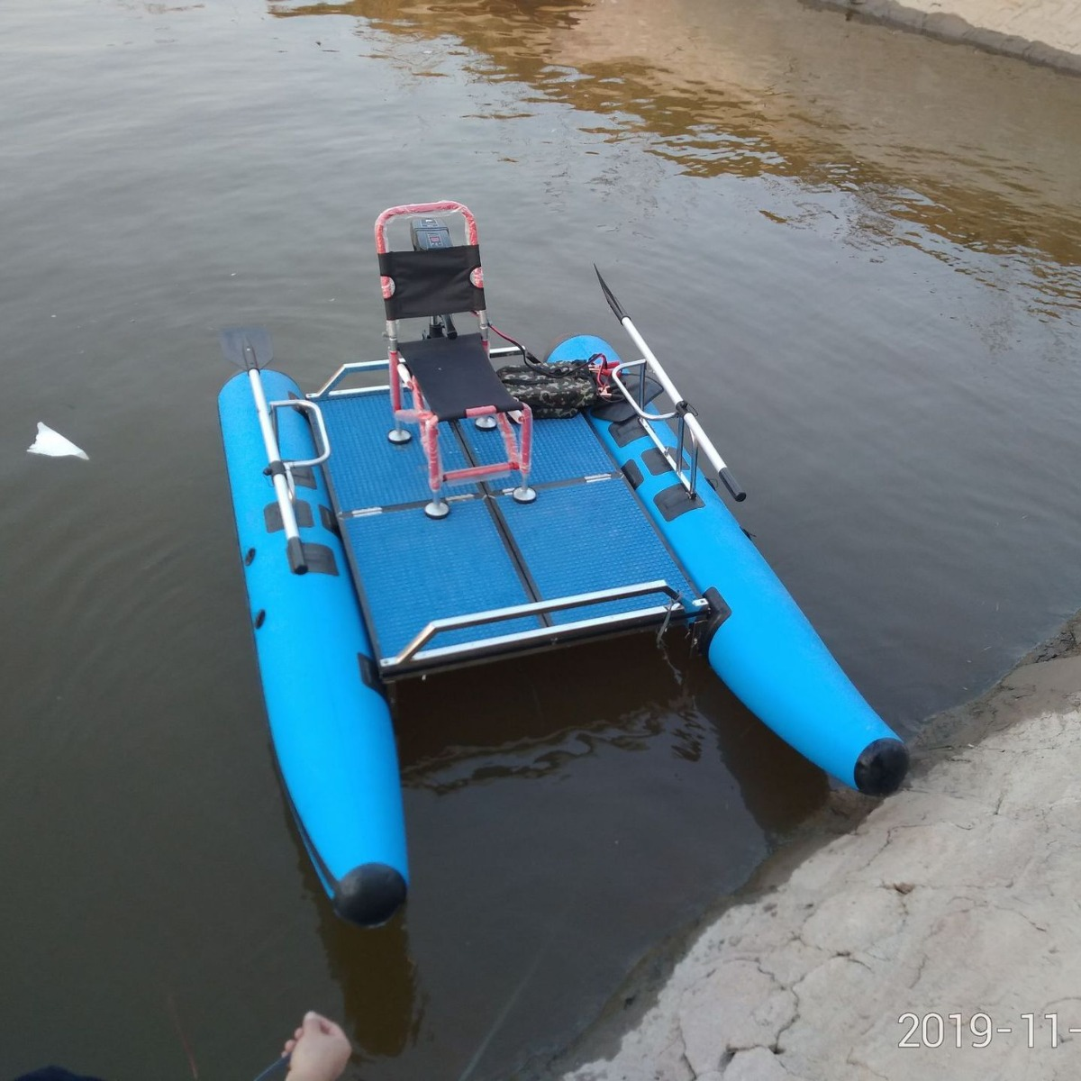 Catamaran Luya boat/raft fishi – обзор и цена Fishing Kayak Pedal Drive