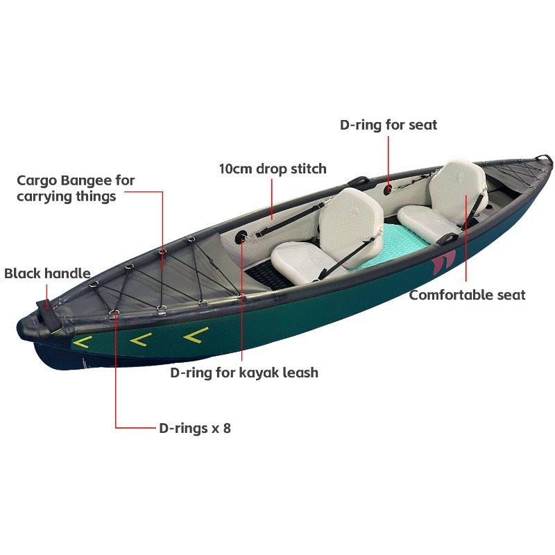 New Design 4.2m Portable Infla – обзор и цена Fishing Kayak Inflatable