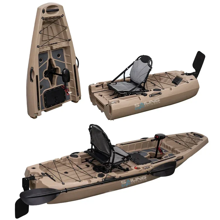 9.5ft 1 Person Folding Plastic – обзор и цена Fishing Kayak Pedal Drive