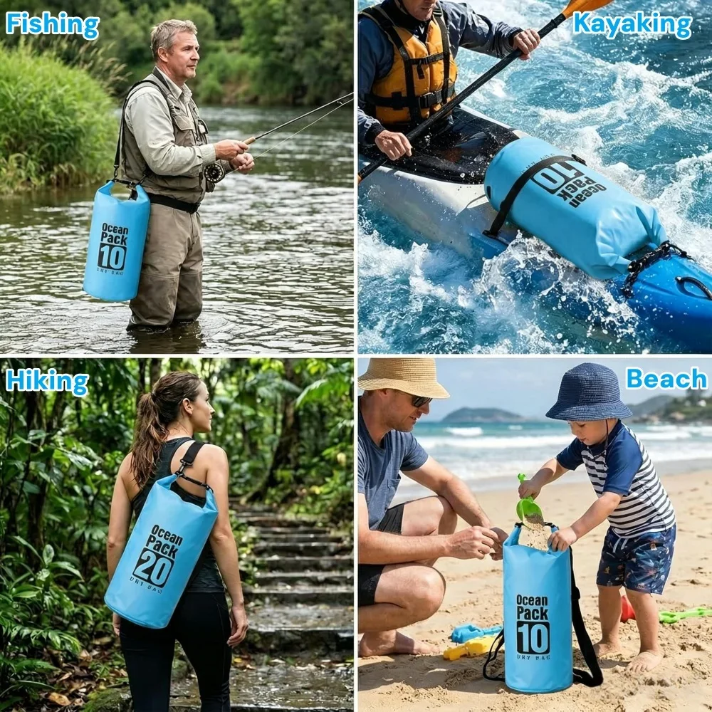 500D Waterproof Dry Bag Floati – обзор и цена Fishing Kayak Storage Bag