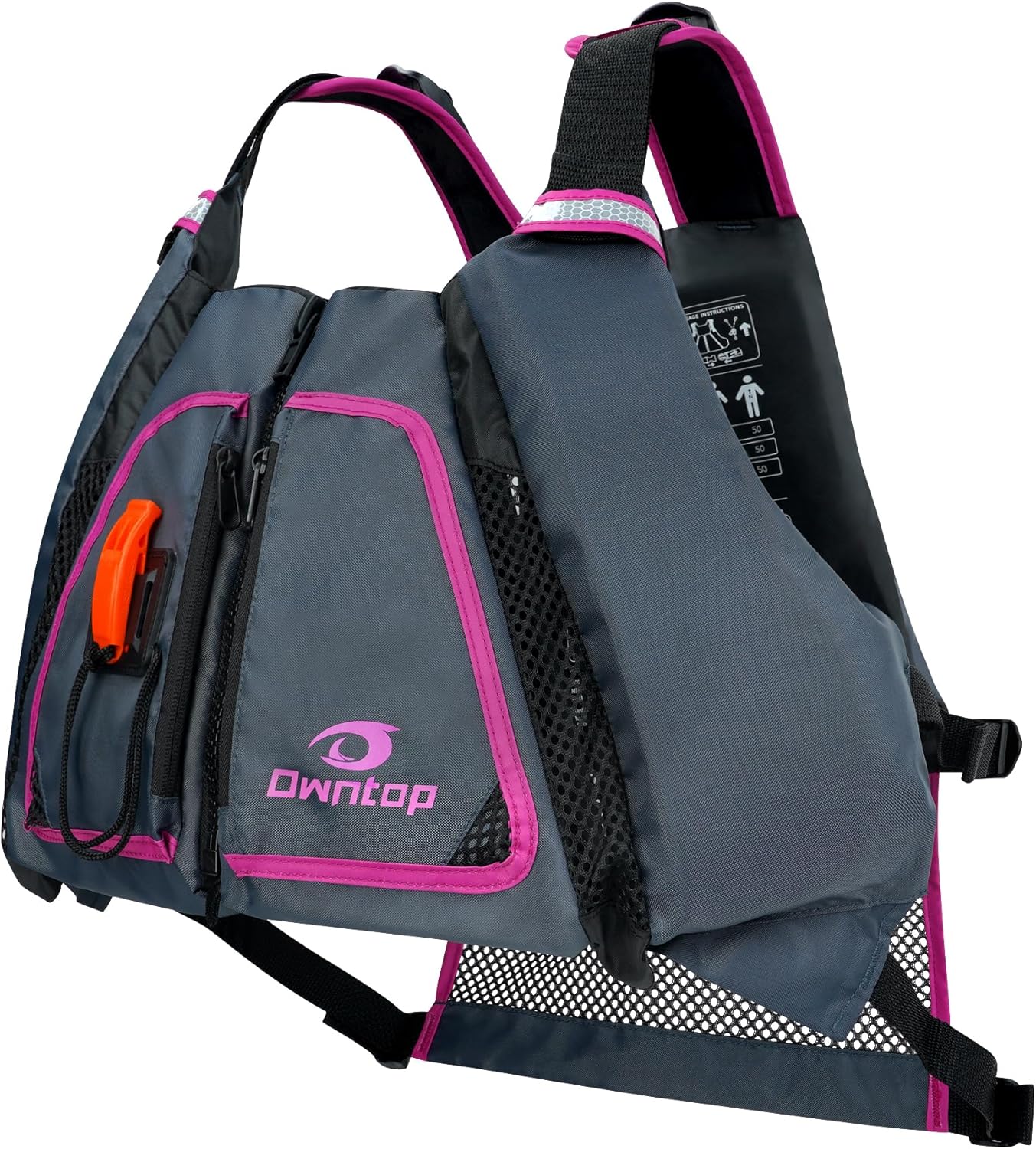 Adult Swim Vest with High Mesh – обзор и цена Fishing Kayak Paddle