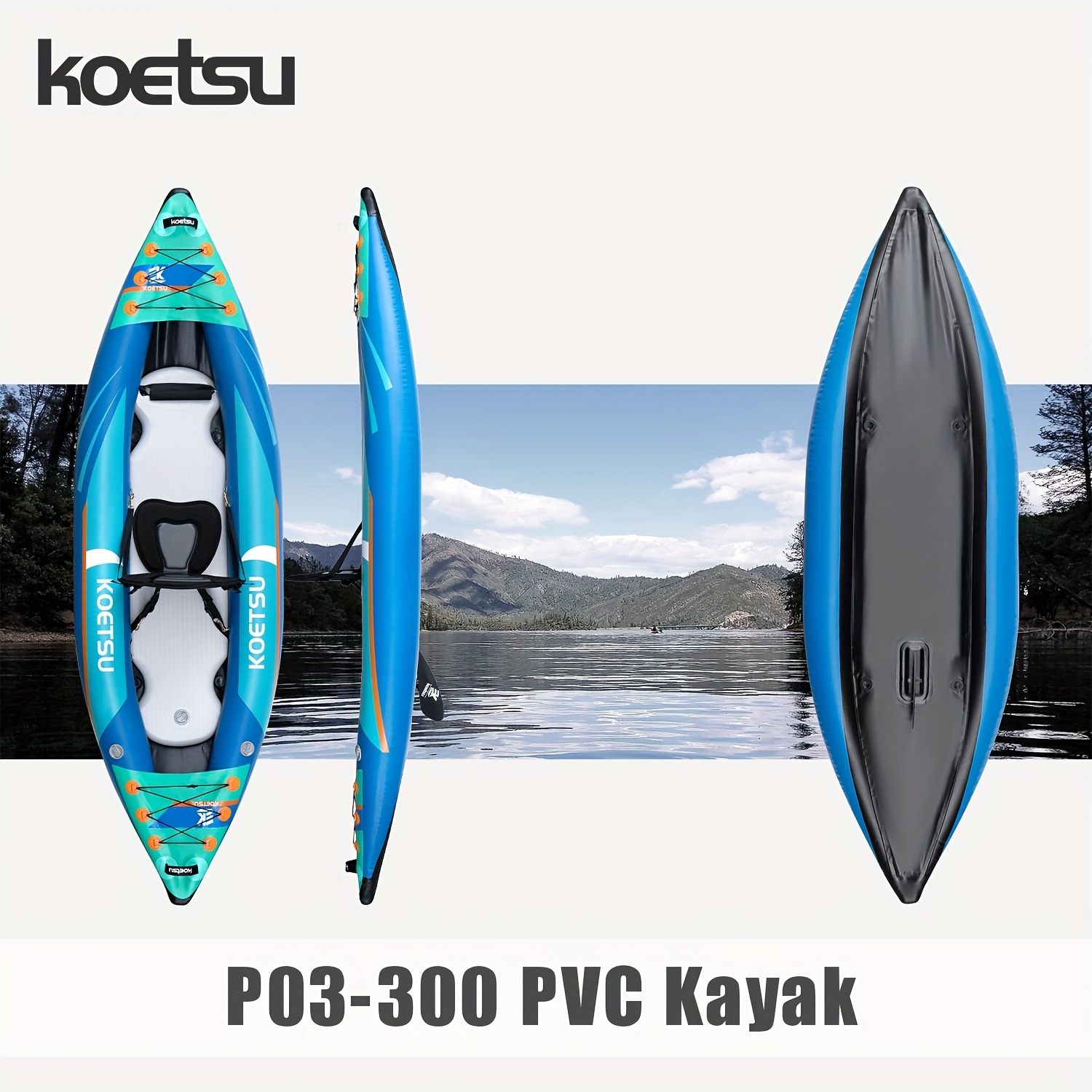 KOETSU P03 brushed inflatable  – обзор и цена Fishing Kayak Inflatable