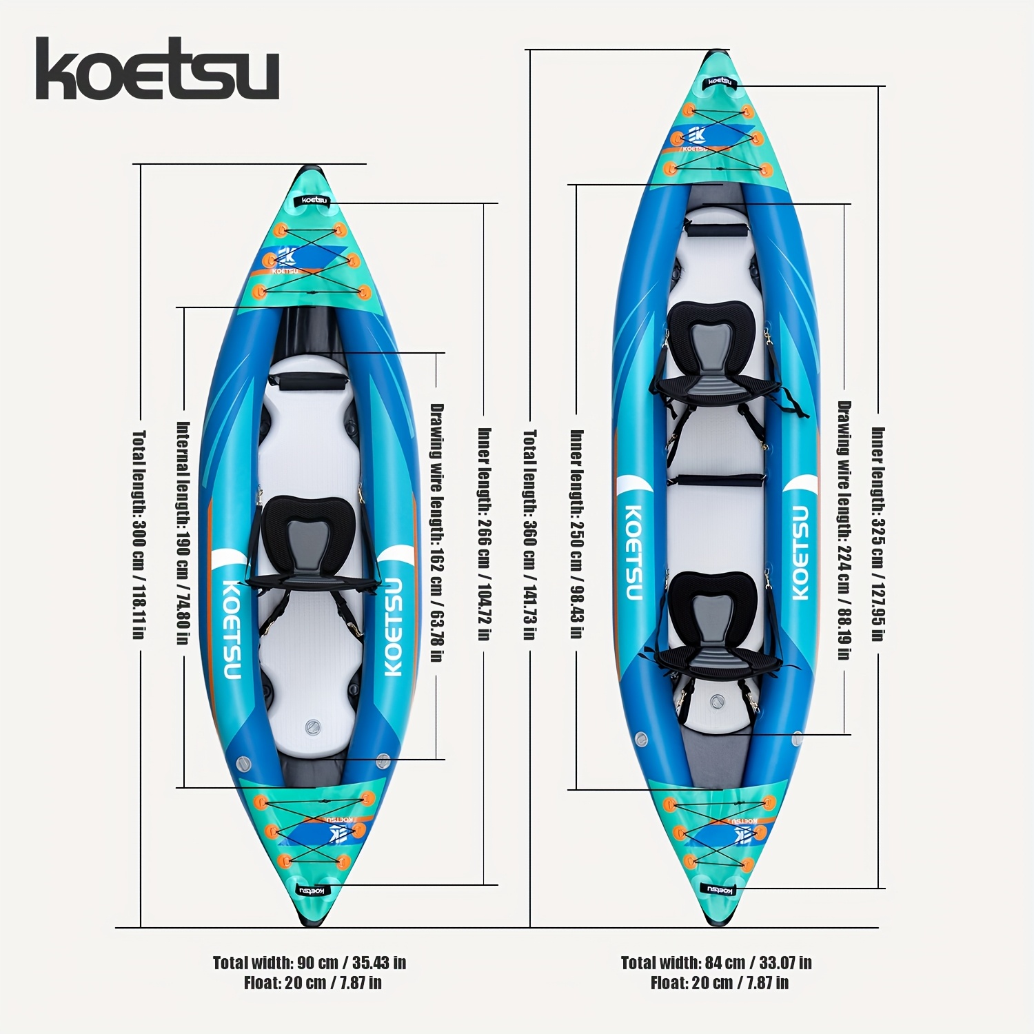 KOETSU P03 brushed inflatable  – обзор и цена Fishing Kayak Inflatable